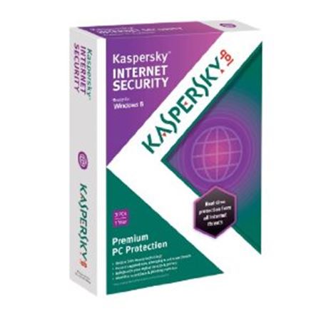 Picture of Kaspersky Internet Security 2013, 3 User DVD Case, 1 year subscription