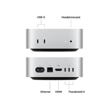 Picture of Apple Mac Mini: Apple M4 Chip with 10-core CPU and 10-core GPU, 24GB, 512GB SSD