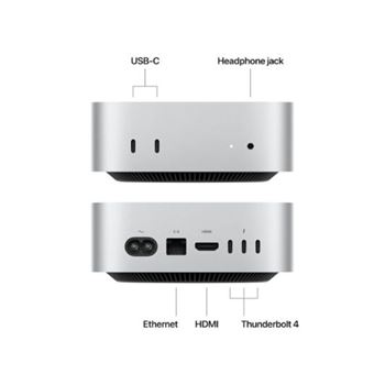 Picture of Apple Mac Mini: Apple M4 Chip with 10-core CPU and 10-core GPU, 16GB, 512GB SSD