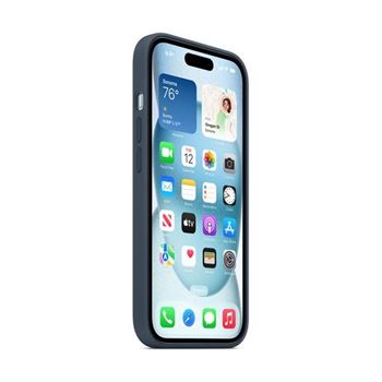 Picture of Apple iPhone 15 Silicone Case with MagSafe - Storm Blue