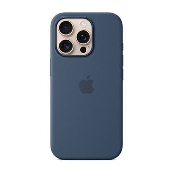 Picture of Apple iPhone 16 Pro Silicone Case with MagSafe - Denim
