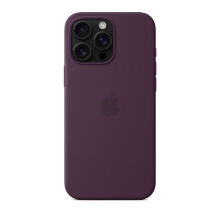 Picture of Apple iPhone 16 Pro Max Silicone Case with MagSafe - Plum