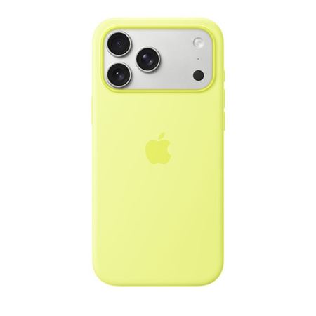 Picture of Apple iPhone 17 Pro Max Silicone Case with MagSafe - Neon Yellow