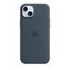 Picture of Apple iPhone 15 Plus Silicone Case with MagSafe - Storm Blue
