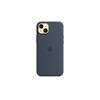 Picture of Apple iPhone 15 Plus Silicone Case with MagSafe - Storm Blue