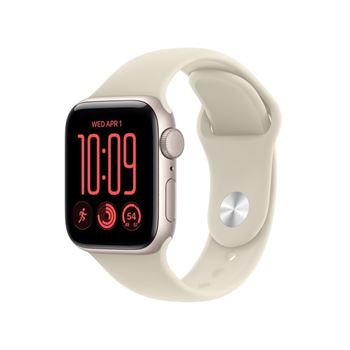 Picture of Apple Watch SE 3 GPS 40mm Starlight Aluminium Case with Sand Sport Band - S/M