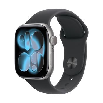 Picture of Apple Watch Series 11 GPS 42mm Space Grey Aluminium Case with Black Sport Band - M/L