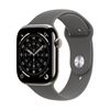 Picture of Apple Watch Series 11 GPS + Cellular 42mm Natural Titanium Case with Stone Grey Sport Band - M/L