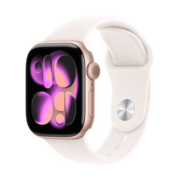 Picture of Apple Watch Series 11 GPS 42mm Rose Gold Aluminium Case with Light Blush Sport Band - M/L