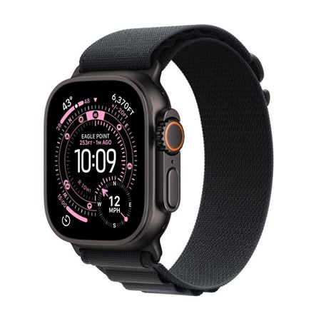 Picture of Apple Watch Ultra 3 GPS + Cellular 49mm Black Titanium Case with Black Alpine Loop - Medium