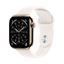 Picture of Apple Watch Series 11 GPS + Cellular 46mm Gold Titanium Case with Light Blush Sport Band - M/L