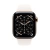 Picture of Apple Watch Series 11 GPS + Cellular 42mm Gold Titanium Case with Light Blush Sport Band - M/L