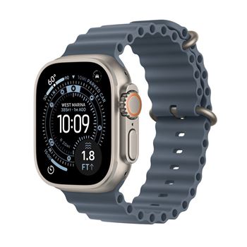 Picture of Apple Watch Ultra 3 GPS + Cellular 49mm Natural Titanium Case with Anchor Blue Ocean Band
