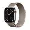 Picture of Apple Watch Series 11 GPS + Cellular 42mm Natural Titanium Case with Natural Milanese Loop