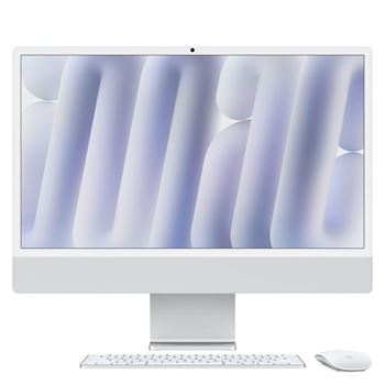 Picture of Apple 24-inch iMac with Retina 4.5K Display: Apple M4 Chip with 8-core CPU and 8-core GPU, 16GB, 256GB SSD - Silver