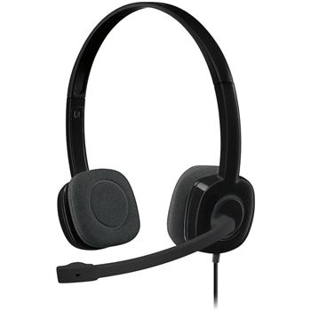 Picture of Logitech H151 Stereo Wired Headset - Black