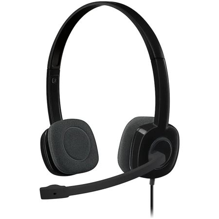Picture of Logitech H151 Stereo Wired Headset - Black