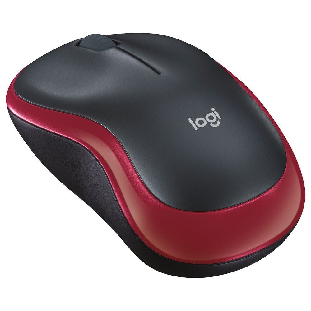 Logitech M185 Wireless Mouse Red | Web Direct