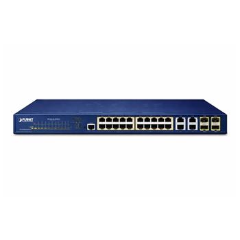 Planet 24-Port 10/100/1000T 802.3at PoE + 4-Port Gigabit TP/SFP Combo Managed Switch GS-4210-24P4C