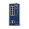 Planet Industrial 8-port 10/100/1000T 802.3at PoE + 2-port 1G/2.5G SFP Managed Switch IGS-10020HPT