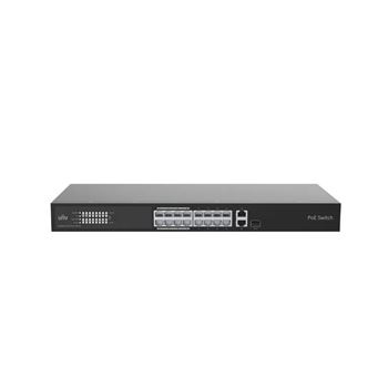 Uniview 16 Port 10/100 PoE Cloud Managed Switch with 1 x RJ45 1GE and 1 x RJ45/SFP 1GE Uplink NSW3000-16T1GT1GC-POE-IN
