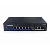 Cattex 8 Port 1GE PoE Switch with 2 x RJ45 1GE and 1 x 1GE SFP Uplink CTX0008PFD