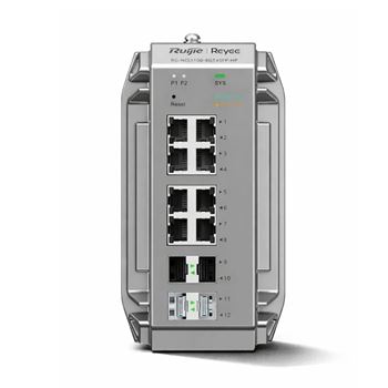 Reyee 8 Port 1GE PoE Cloud Managed Industrial Switch with 4 SFP 1GE Uplinks RG-NIS3100-8GT4SFP-HP