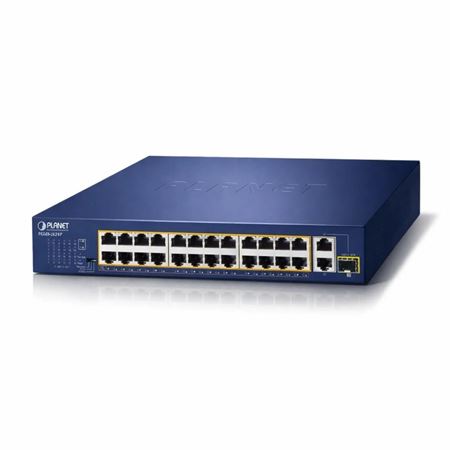Planet FGSD-2621P 24-Port 10/100TX 802.3at PoE + 2-Port Gigabit + 1-Port SFP Unmanaged Switch