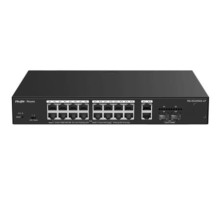 Ruijie 20-Port Gigabit Smart Cloud Managed PoE Switch RG-ES220GS-LP