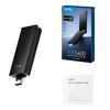 Cudy AX5400 Wi-Fi 6E USB 3.0 Tri-Band High-Gain Adapter-Black WU5400