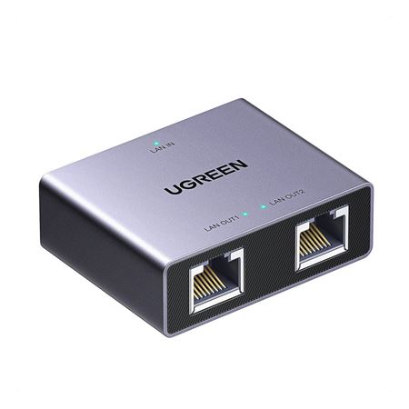 UGREEN 1-to-2 Gigabit Ethernet Splitter, 1000Mbps LAN Network Adapter NW301-45311