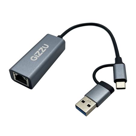 Gizzu High Speed Type-C/A to Gigabit Adapter Poly GAPCGB