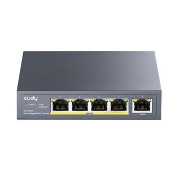 Cudy 5-Port Gigabit PoE+ Unmanaged Switch GS1005P