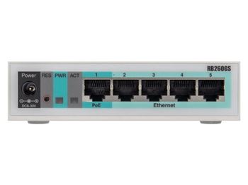 MikroTik SwOS Smart Switch 5 Port Gigabit 1SFP CSS106-5G-1S