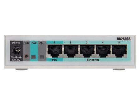 MikroTik SwOS Smart Switch 5 Port Gigabit 1SFP CSS106-5G-1S