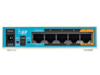 MikroTik hAP 5 Port Ethernet 300Mbps WiFi 4 Router RB951Ui-2nD