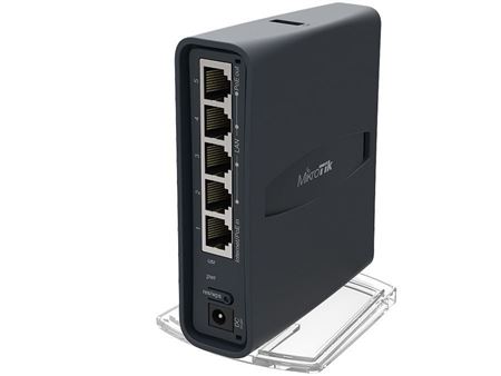 MikroTik hAP ac Lite Tower 5 Port Ethernet 750Mbps WiFi 5 Router RB952Ui-5ac2nD-TC