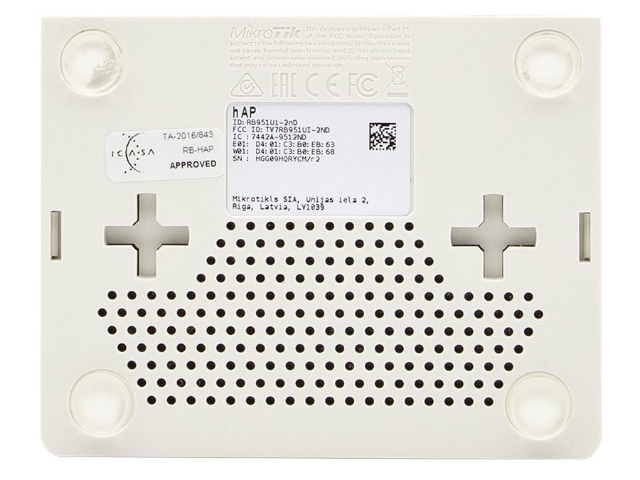 MikroTik hAP 5 Port Ethernet 300Mbps WiFi 4 Router RB951Ui-2nD | Web Direct