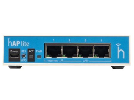 MikroTik hAP Lite 4 Port Ethernet 300Mbps WiFi 4 Router RB941-2nD