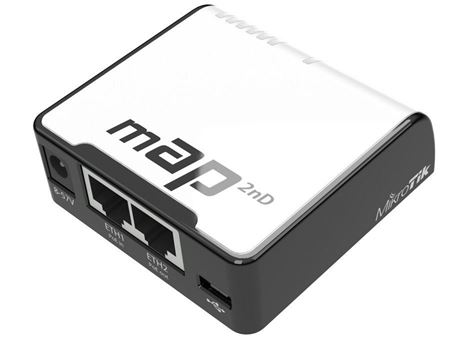 MikroTik mAP 2.4GHz 1.2dBi USB PoE WiFi AP RbmAP2n