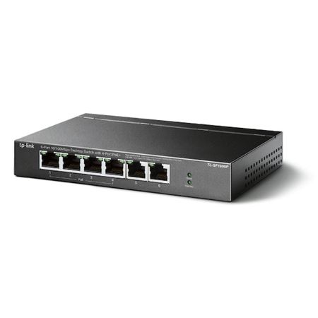TP-Link TL-SF1006P 6-Port 10/100Mbps Desktop Switch with 4-Port PoE+
