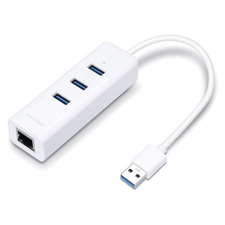 TP-Link UE330 USB 3.0 to Gigabit Ethernet Network Adapter with 3-Port USB 3.0 Hub
