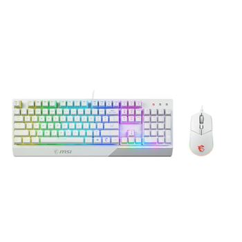 MSI Vigor GK30 Gaming Keyboard and Mouse Combo White US Layout