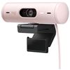 Logitech Brio 500 Full HD 1080P Webcam With Light Correction Rose