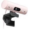 Logitech Brio 500 Full HD 1080P Webcam With Light Correction Rose