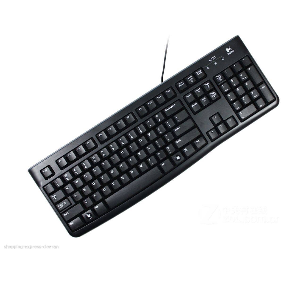 Logitech K120 Wired Keyboard Black | Web Direct