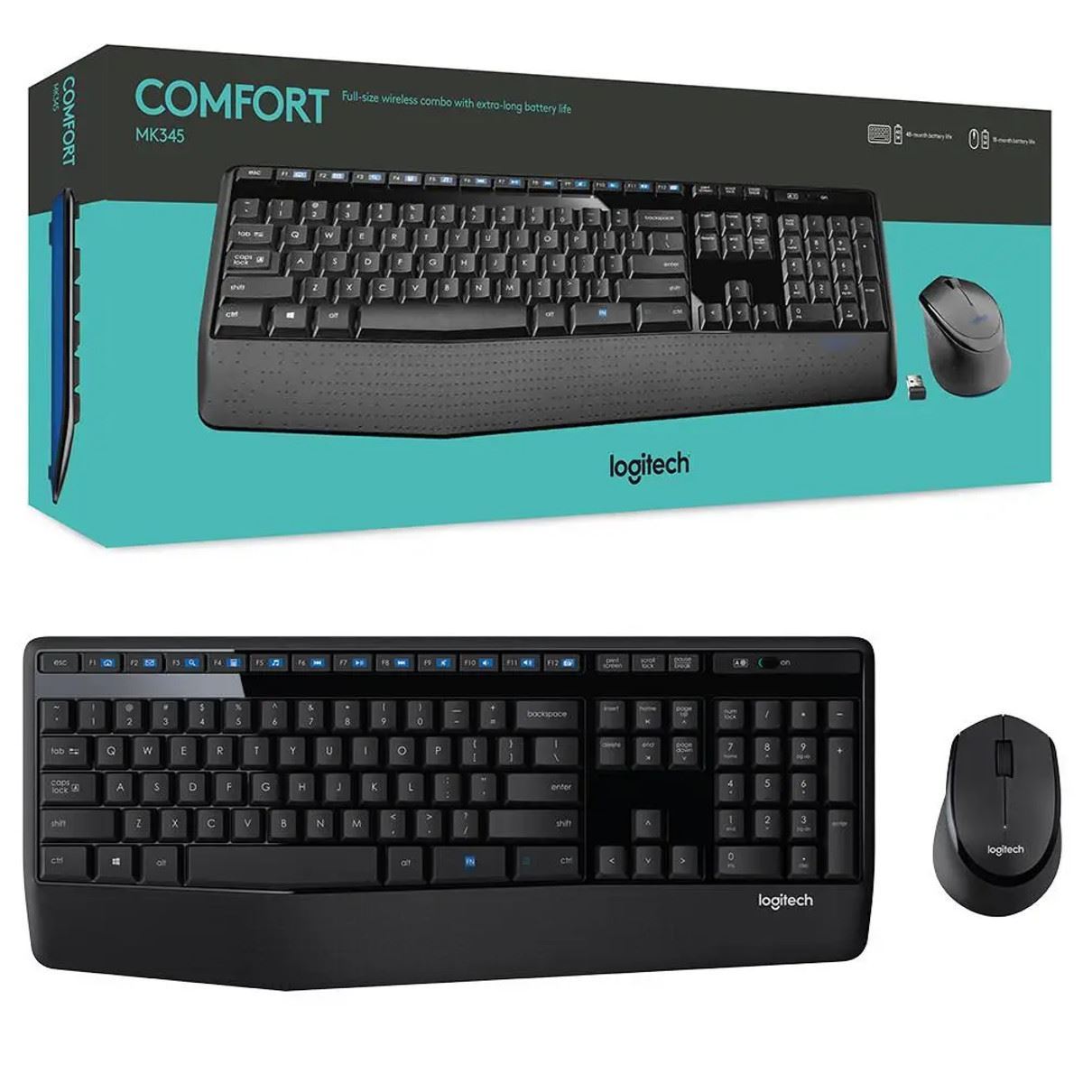 Logitech MK345 Keyboard And Mouse Combo - Graphite | Web Direct