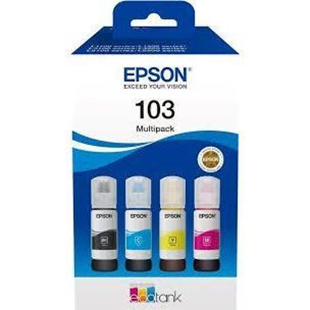 Picture of Epson 103 EcoTank Ink Bottle Multipack 4 x 65ml (BK/C/M/Y)