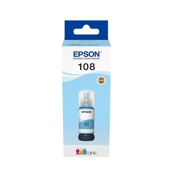 Picture of Epson 108 EcoTank Light Cyan Ink Bottle 70ml