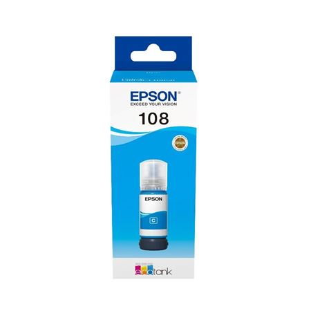Picture of Epson 108 EcoTank Cyan Ink Bottle 70ml